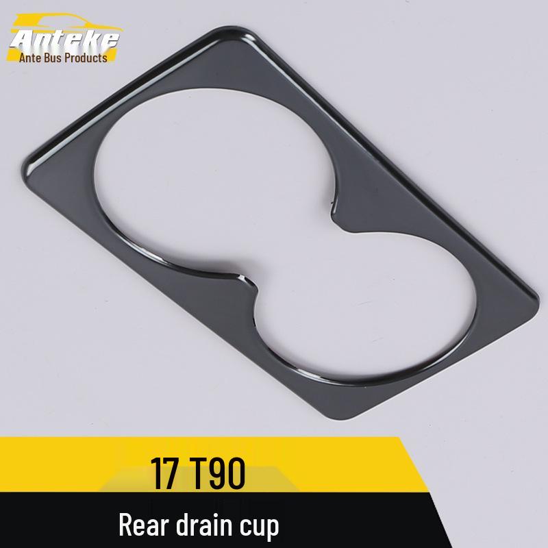 Stainless Steel Cup Holder Ring Decoration for Venucia T90 Rear Armrest
