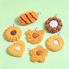 10pcs Cookie Resin Charms Bulk for DIY Jewelry & Keychains