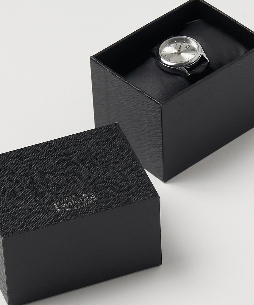 OURHOPE Of Classic Leather Watch - Black