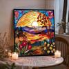 Mural de Cristal Completo 5D DIY Arte de Joyas de Perlas Kits de Pintura de Diamantes para Adultos/Principiantes Idea de Regalo Decoración del Hogar 11,81x11,81 pulgadas