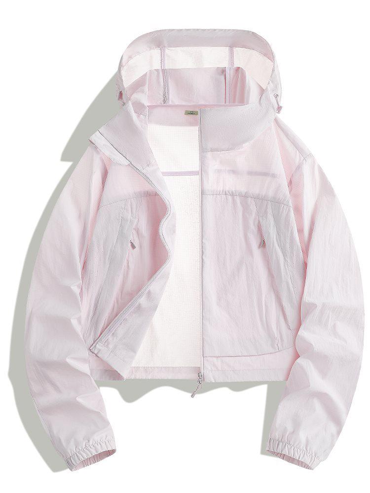 Women's Ice Cool Lightweight Hooded Jacket: Breathable, Comfortable Sun Protection for Summer