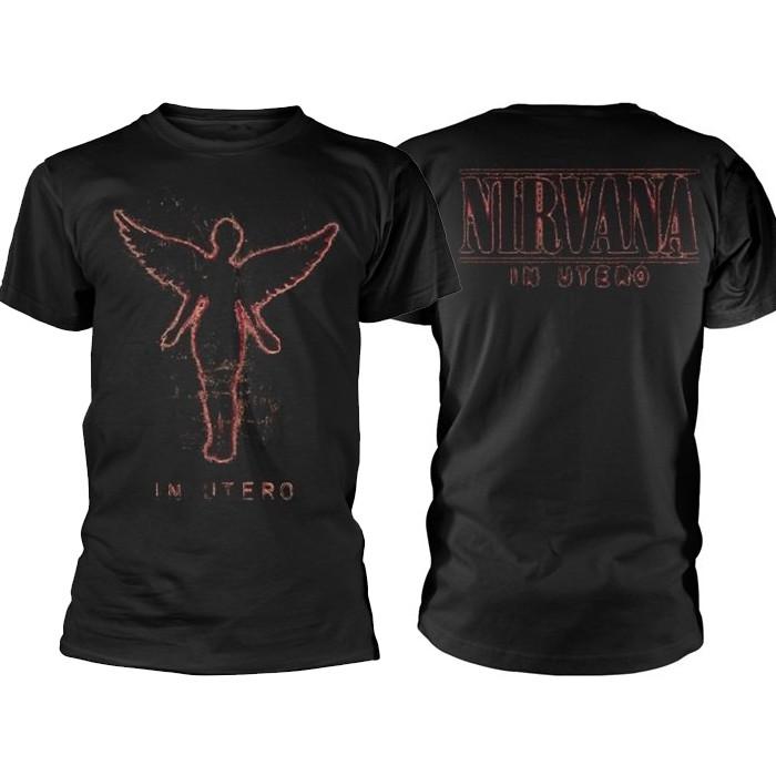 Vintage Styles NIRVANA In Utero FB Men Black T-shirt L
