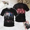 T-shirt Imprimé 3D Groupe Rock Motley Crue Hommes Femmes Mode Hip Hop Décontracté Manches Courtes Hauts T-shirts Vêtements Hommes T-shirt Enfant