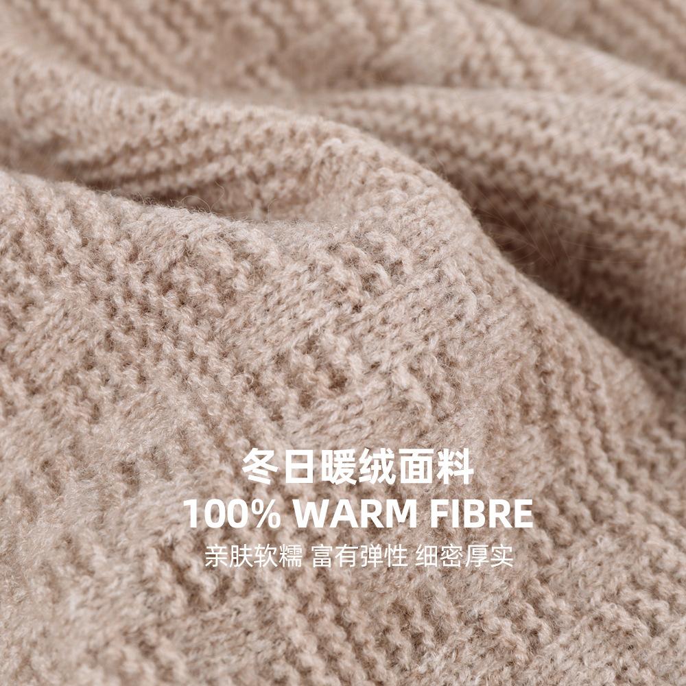 Knitted Suit Autumn and Winter Unisex Outdoor Cycling Windproof Touch Screen Warm Hat Scarf Gloves Three-piece Set