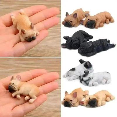 Kleines Bulldogge Französische Bulldogge Modell Magnetaufkleber Griff DIY Kühlschrankaufkleber Magnetaufkleber Magnete für Kühlschränke