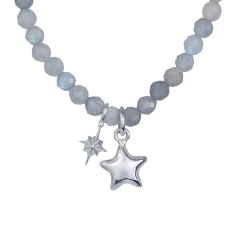 

tomorrowobject rainbow moonlight necklace 02 silver (not plated)