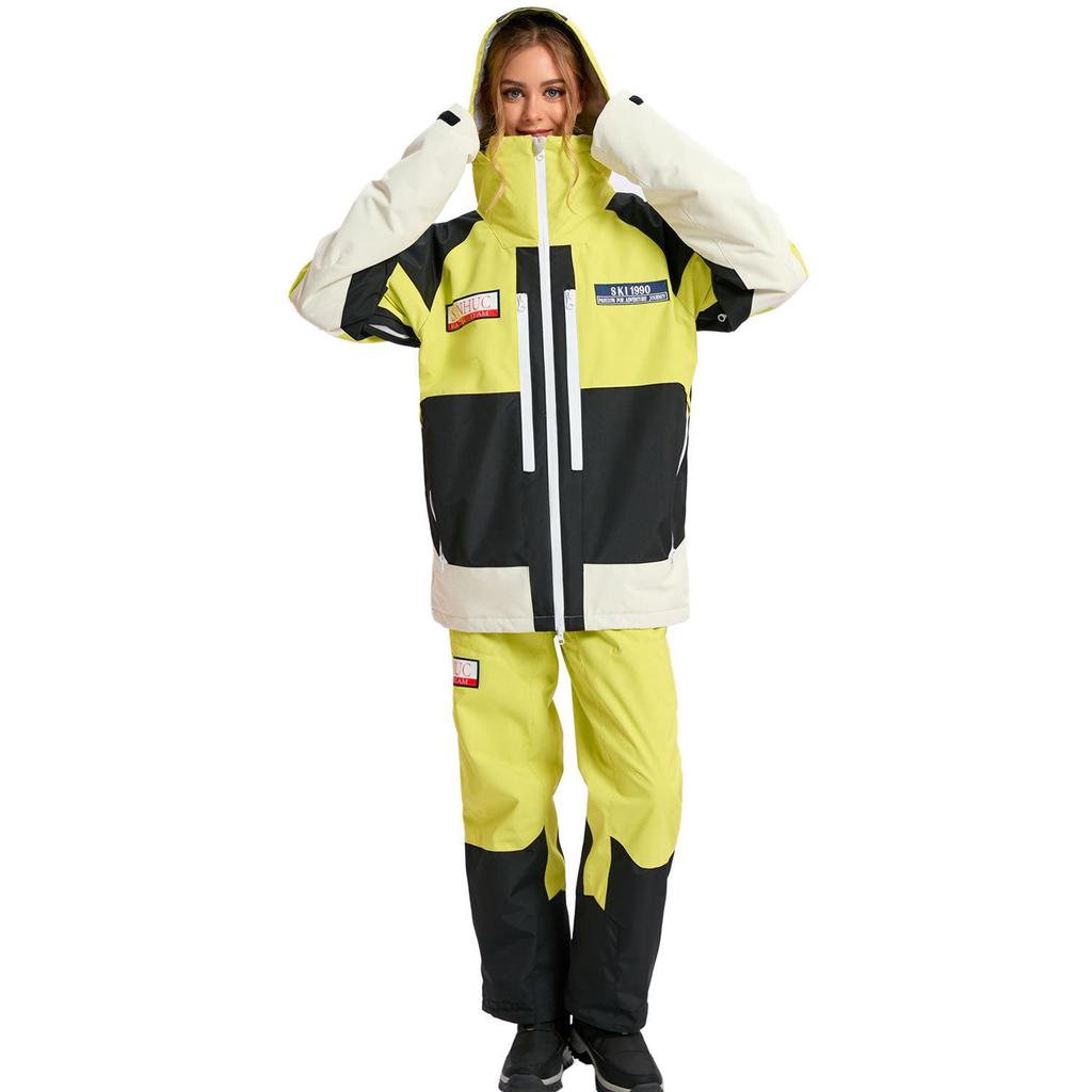 Unisex Ski Suit Set: Windproof Waterproof Warm Jacket & Pants for Single/Double Board