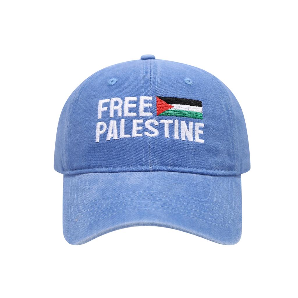 Embroidered Baseball Cap Adjustable Dad Hat with Flag Design Unisex Sun Protection Hat for Outdoor Activities Casual Wear