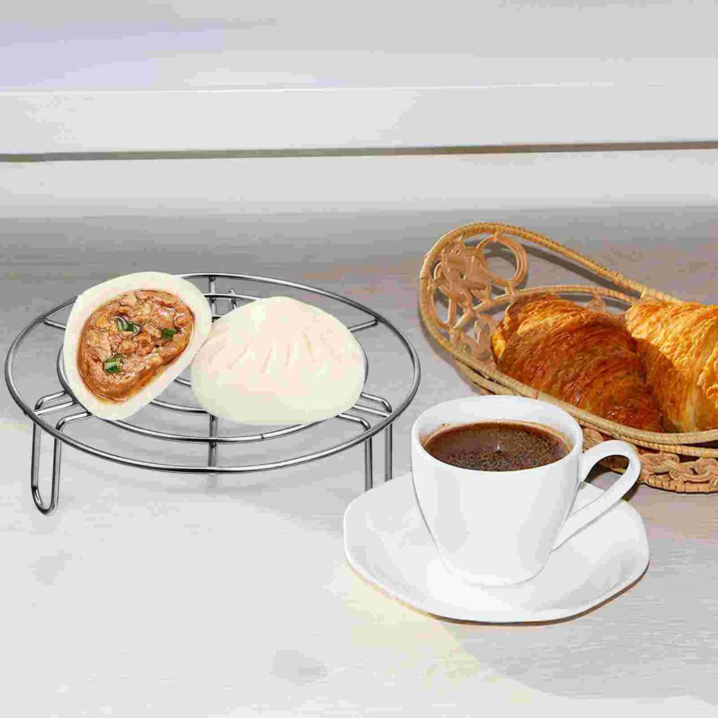 2 Pcs Steamed Vegetable Stand Steamer Basket Insert For Pot 304 Stainless Steel