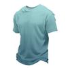 Men's Knit Short Sleeve Shirt, Summer Color Casual Tee, Comfortable Fashion Top