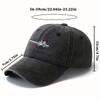 Fashionable Printed Bicycle Baseball Cap, Retro Lightweight Curved Brim Hat, Suitable for Outdoor Vacation, Camping and Leisure