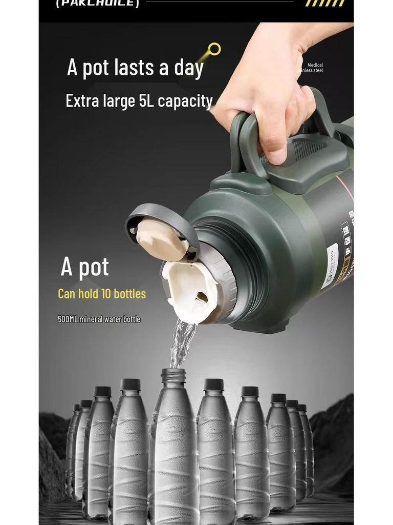 316 Large Capacity Outdoor Stainless Steel Insulated Sports Teapot and Water Cup