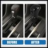 Gear Shift Knob Cover Automatic Transmission Lever Trim for Honda Civic 10th Gen 2016 2017 2018 2019 2020 2021 ABS Carbon Fiber Pattern Black Durable