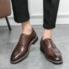 Foreign Trade Spring British Style Dress Oxford Shoes Men's Large Size Business Lace-up Leather Shoes Fashion Wedding Shoes Banquet Leather Shoes