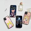 S-Sailors Anime Moon For IPhone 11 12 13 14 15 16 Pro Max Plus X XS MAX Shockproof Matte Back Cover