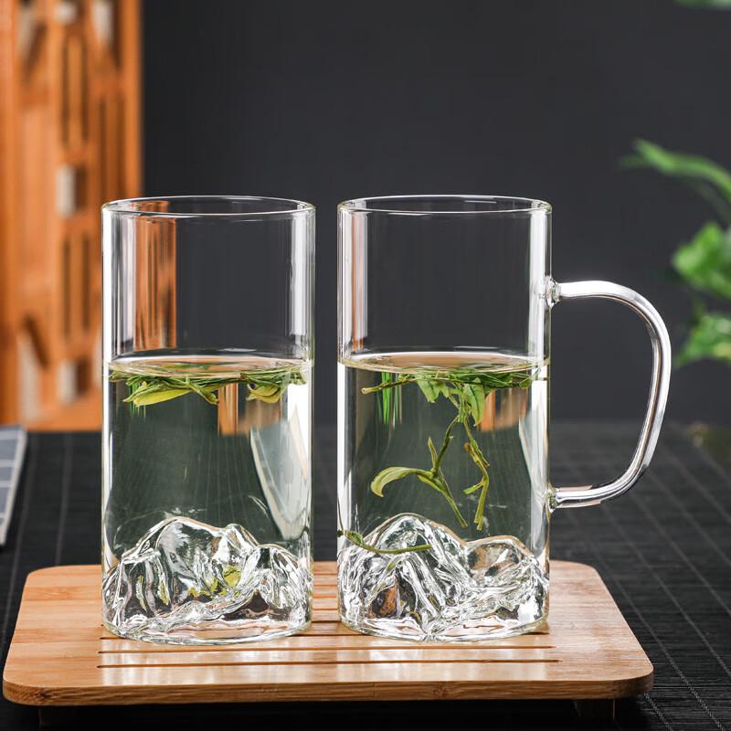 Shengfuyuan High Borosilicate Glass Mugs with Handle (Set of 2)