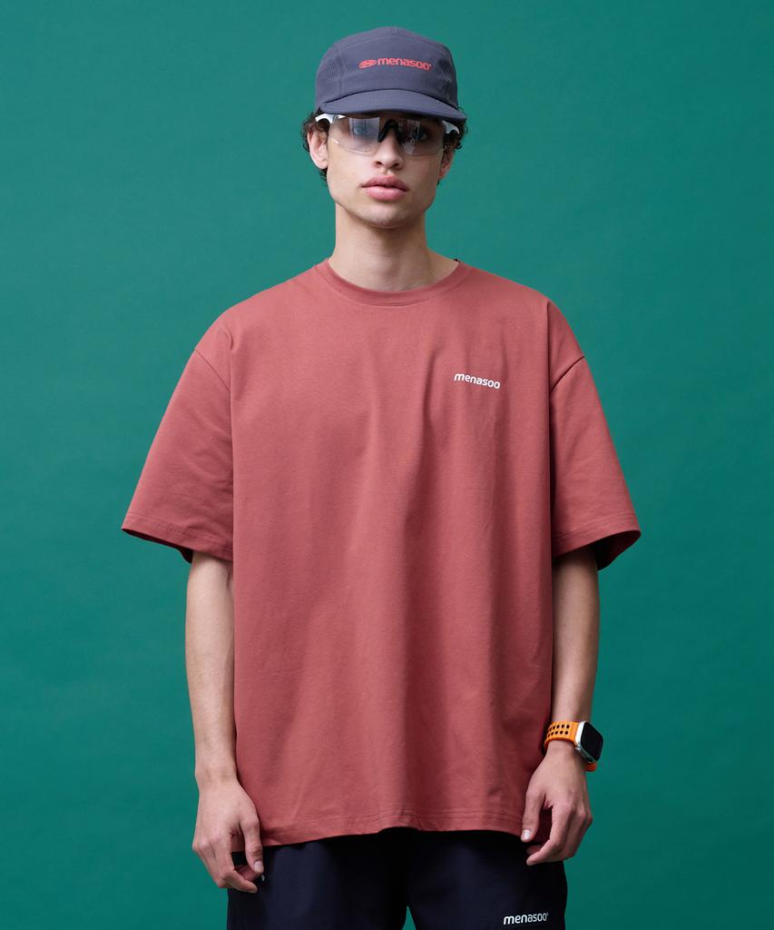 Minasu Unisex Symbol Sorona Basic T Shirt_Brick