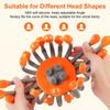 Electric Scalp Massager 24 Heads Octopus Claw Head Massager 24 Point Vibration Massage Scratcher Bluetooth Music Relaxation