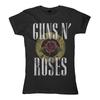 Guns N' Roses Stack Logo Girlie Offizielles Merchandise T-Shirt MLXL Neu