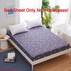 Sheet Bed Fitted Cover Without Pillowcase Floral Printed Single King Double