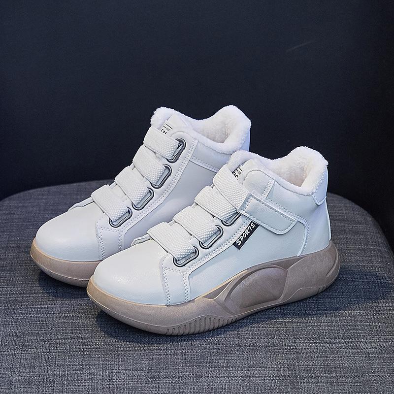 Fashion Winter Platform Sneakers Women Casual Sport Shoes Ladies Slip On Plush Shoes New In Woman Vulcanized Shoes Rocking Tenis Femme