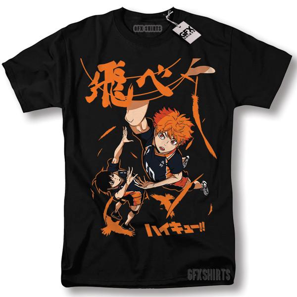 Haikyu Hinata Shoyo Shirt Manga Strip Haikyuu Anime Graphic T-shirt M
