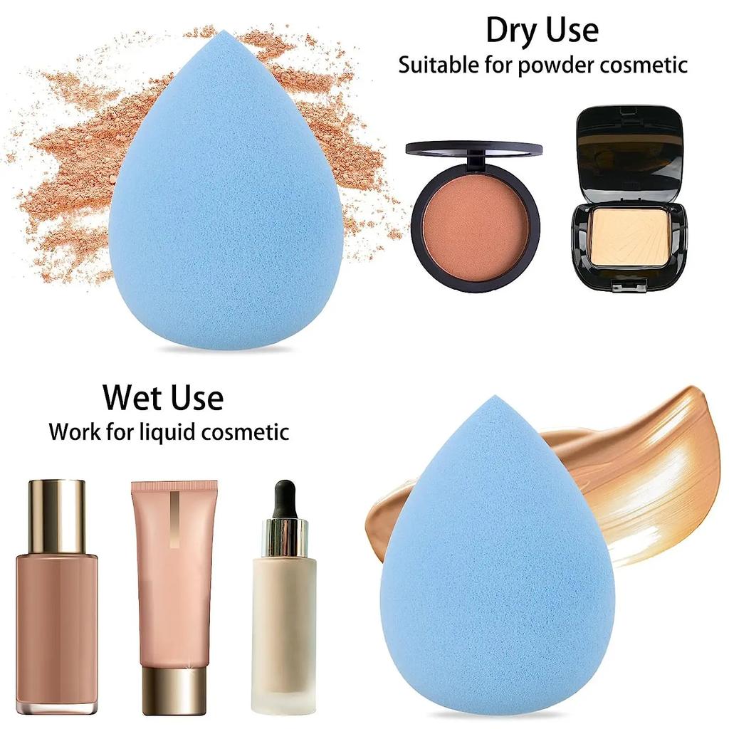 13 PSC Beauty Puff Set Large Beauty Blending  Blender Spong 3 Corners Velvet Puff  Finger Puff Makeup Foundation Makeup Tool