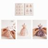 3D Design Beaded Dress Kit Cute Design Tiny Beads Bead Weaving Kit Creative Craft Dress Shape Diy Bead Craft Kit Desk Decoration