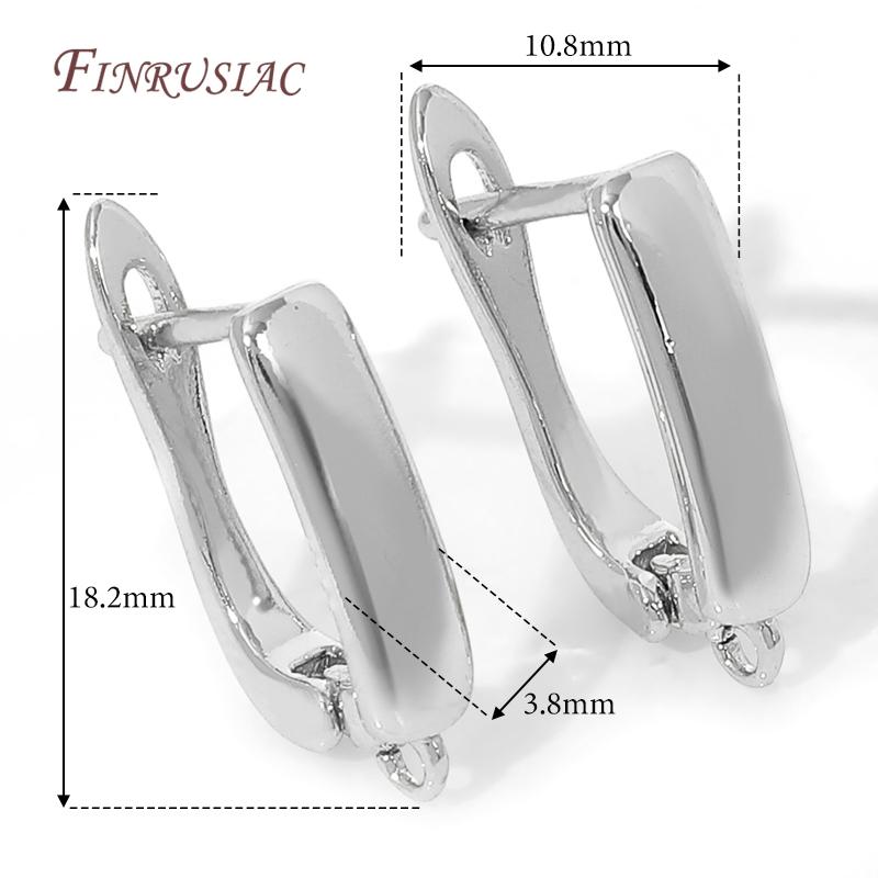

18K Gold Plated,Anti-Allergy Earring Hook Clasps,Supplies For Jewelry,Fasteners Earwires,Earrings Fixtures Accessories 1 pair