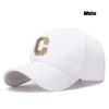 New High Quality Cotton Hardtop Baseball Cap Elastic Pineapple Cloth Material Gold Thread Embroidery Craft C Letter Design Style