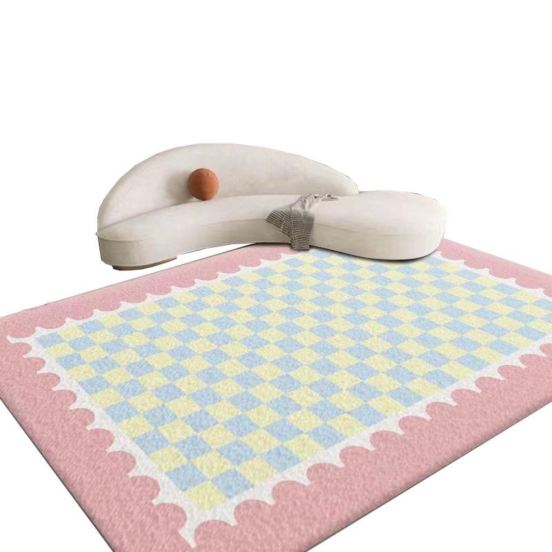 Plush Imitation Cashmere Carpet - Thick, Year-Round Floor Mat for Bedroom or Living Room