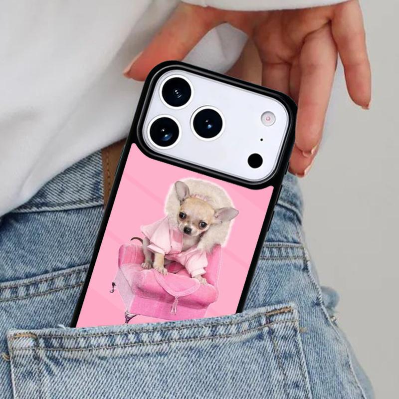 Chihuahua Dog Cute Animal Phone Case for iPhone 16e 15 14 13 12 17 Pro Max Plus Air 17pro Cover Coque