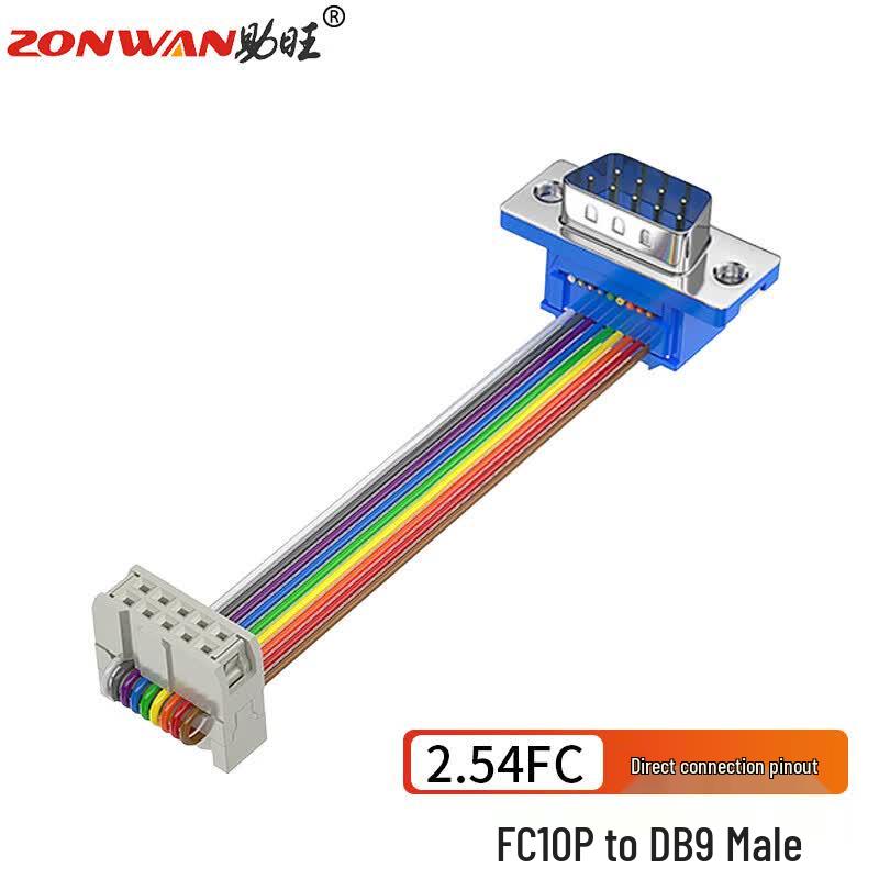 ZONWAN 2.54mm to DB9 Serial COM Cable 0.3m