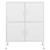 vidaXL Lagerschrank Weiß 80x35x101,5 cm Stahl