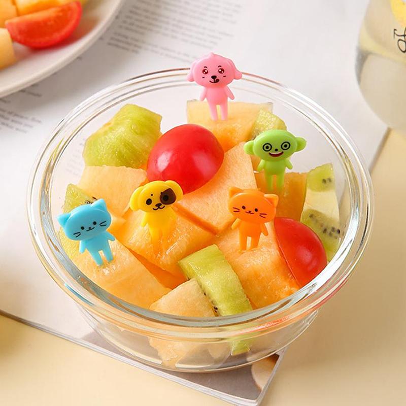Animal Food Picks Mini Forks For Kids Cute Fruit Fork Bento Box Bento Accessories Food Decoration Fork Food Picks For Kids