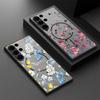 Colorful Flowers Printed For Magsafe Case For Samsung Galaxy S26 S25 Ultra S24 S23 FE S22 Ultra Magnetic Hard Matte Phone Cover