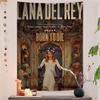 Lana Del Rey Anime Wandteppich Kunst Science-Fiction Zimmer Heimdekoration Wandkunst Dekor