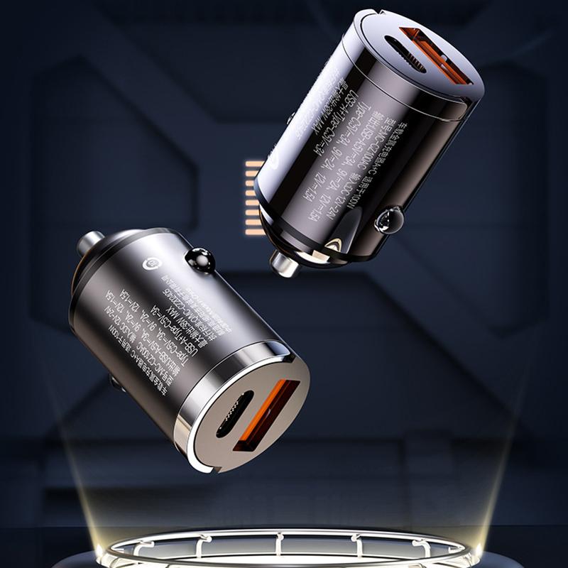 100W Autolaadija Kahe Pordiga Ülikiire Laadimise Adapter Kiirlaadimine Pd Qc 3.0 iPhone'ile Samsungile Xiaomile Huaweile Autoadapter