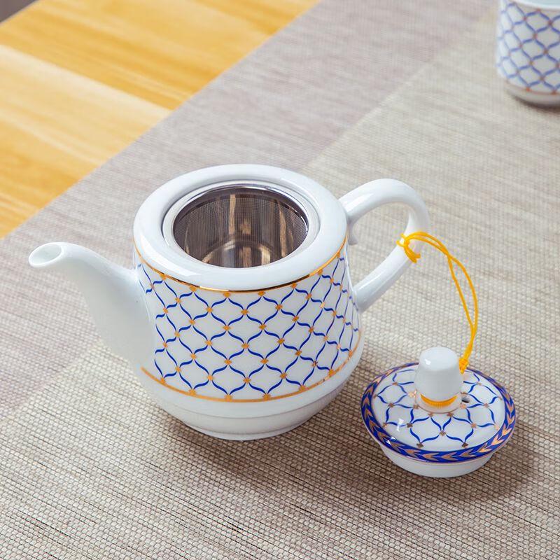 Qianyu Ceramic Teapot with Stainless Steel Infuser