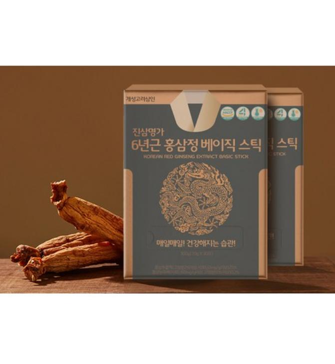 Kaesung Goryeo Samin JinSamMyungGa Bastoncino di Ginseng Rosso di 6 Anni – Ginseng Coreano Premium