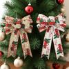 2026 Christmas Ribbon Bow Christmas Tree Decoration Handmade Christmas Ornament New Year's Day Celebration Room Decoration