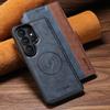 Kunstleder kabellose Ladekarte Halter Ständer Geldbörse Magnetische Klapphülle Handyhülle für Samsung Galaxy S26 Ultra S25 S24 S23