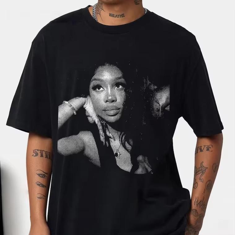 American Hiphop Character Pattern Printed Tshirt 2026 Spring Summer Casual Fashion Harajuku Gothic Retro Tshirt Unisex Y2k Top