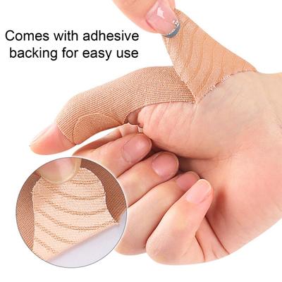 10 Stück Daumenstützband Selbstklebend Elastisch Daumenschmerzlinderndes Pflaster Dehnbares Sporttape für Sport Hausarbeit Gelenkunterstützung Arthritis Verstauchungen