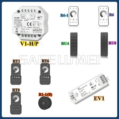V1-H/P EV1 Skydance LED Dimmschalter DC 12V 24V PWM 2.4G LED Touch Drahtlose Fernbedienung Smart Controller für einfarbigen LED-Streifen