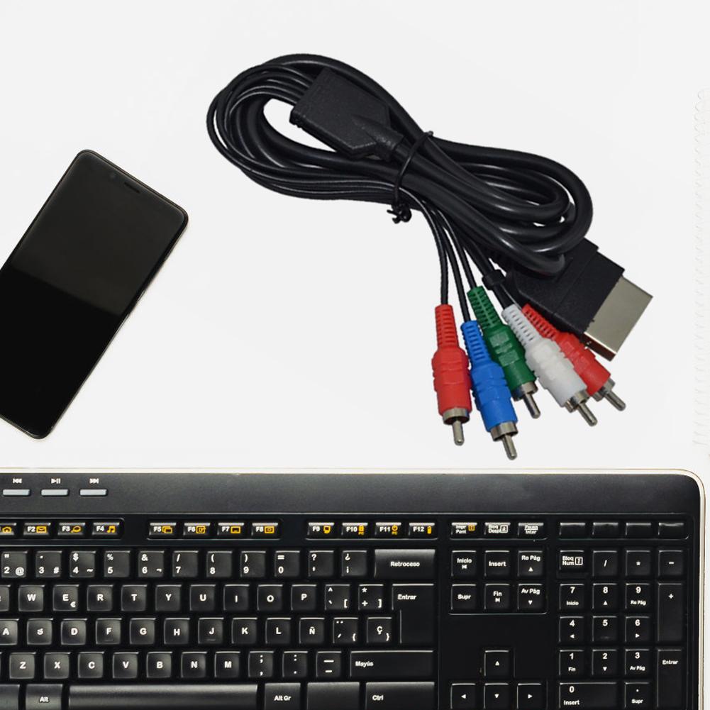 180cm HD Component TV Hookup Connection Cord Component AV Cable High Definition Component AV Cable for Xbox First Generation