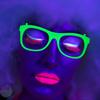 Neon Glow Glasses UV Black Light Absorption Luminous Party Glasses 5 Colors Glow In The Dark Birthday Wedding Decorations Party Supplies