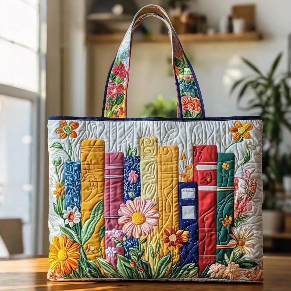 Vintage Damen Stepp-Tragetasche Leichte 3D-Druckmuster Canvas-Umhängetasche Große Kapazität Baumwoll-Einkaufstasche Dame Mädchen