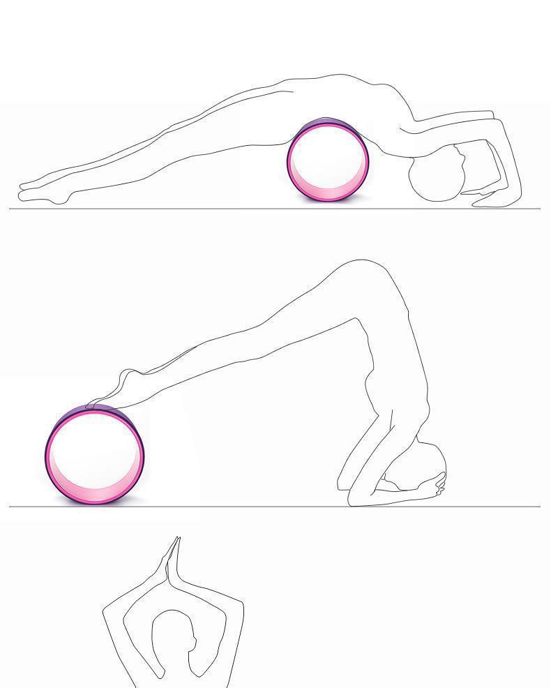 Yoga Wheel & Exercise Equipment Set: Fitness Roller for Backbend Training & Home Pilates