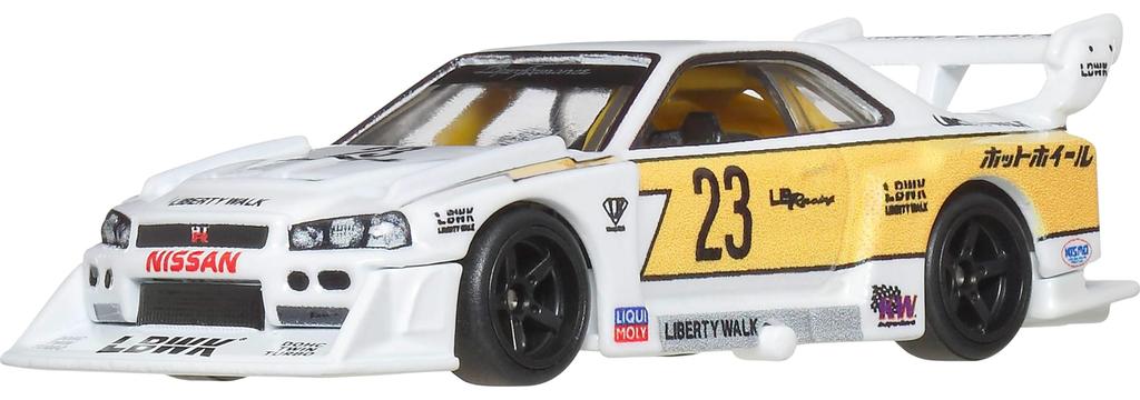 Hot Wheels Car Culture Siluetă Super Siluetă Nissan Skyline Vehicul Jucărie Mini Mașină pentru vârstele 3 ani și peste Alb JBK59 LB-ER34